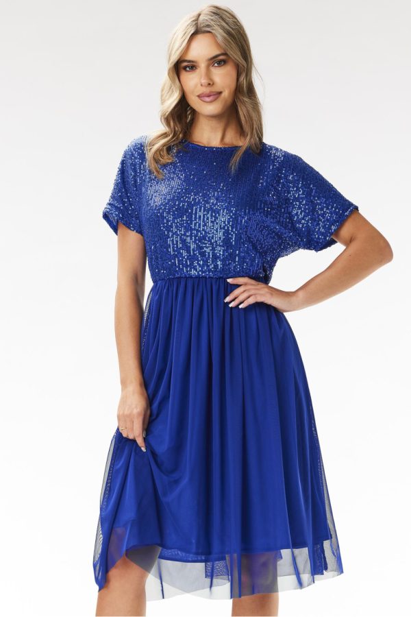 blue Evening dress model 204288 awama