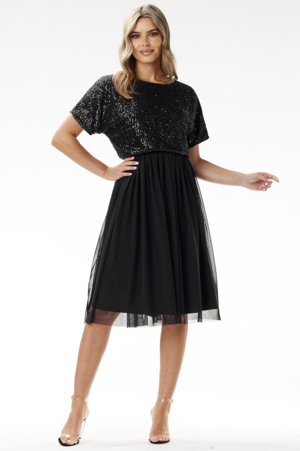 black Evening dress model 204289 awama