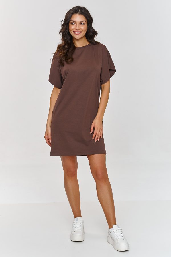 brown Daydress model 209747 Makadamia