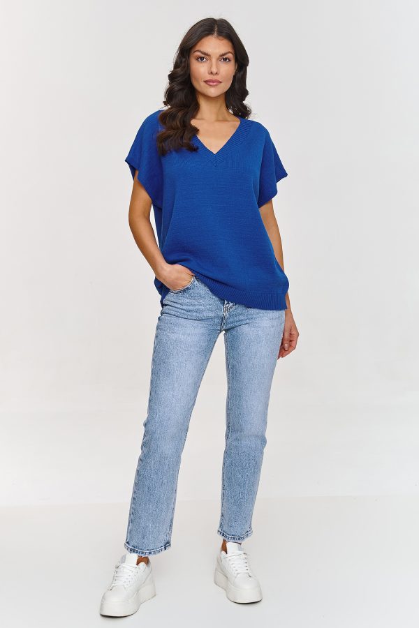 blue Gilet model 209736 Makadamia