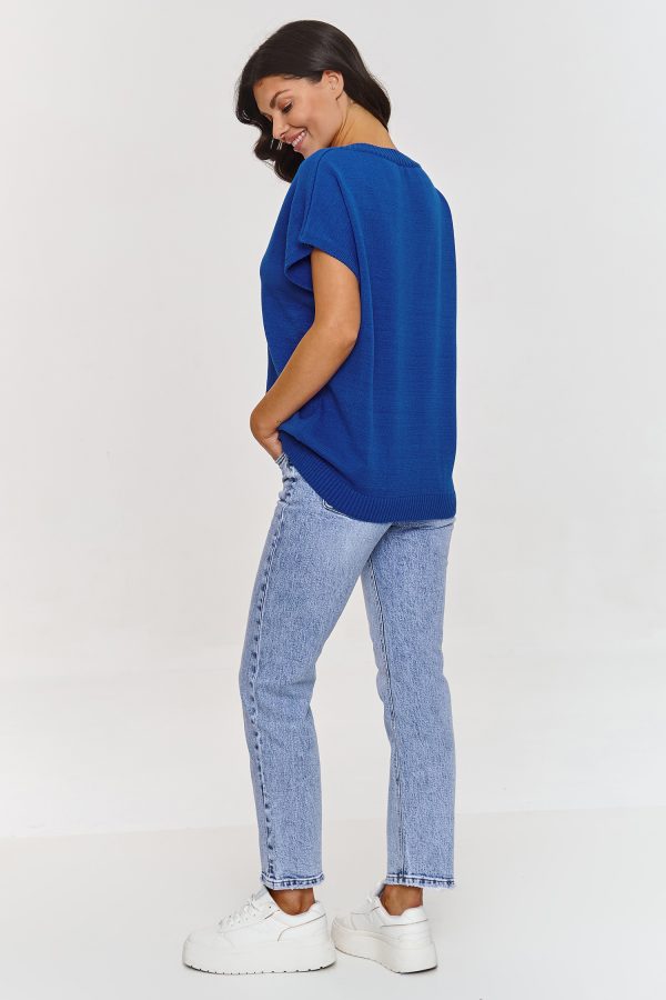 blue Gilet model 209736 Makadamia