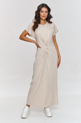 beige Daydress model 209855 Makadamia