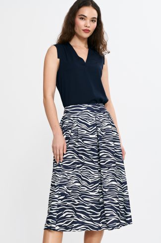navy blue Skirt model 210067 Nife