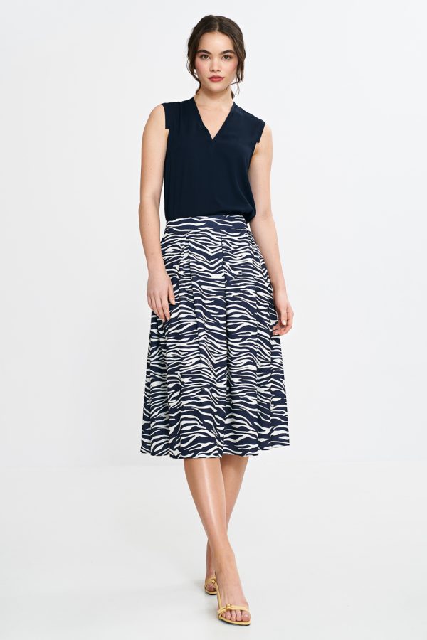 navy blue Skirt model 210067 Nife