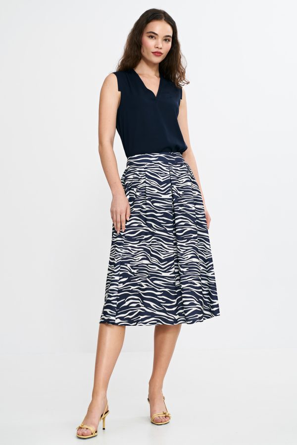navy blue Skirt model 210067 Nife