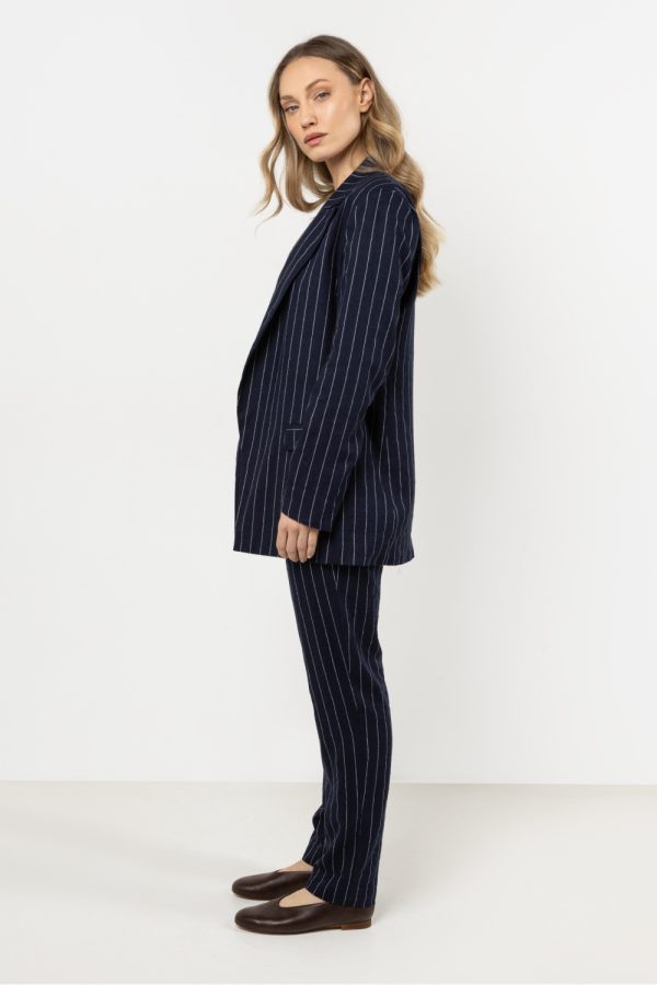 navy blue Jacket model 212175 awama