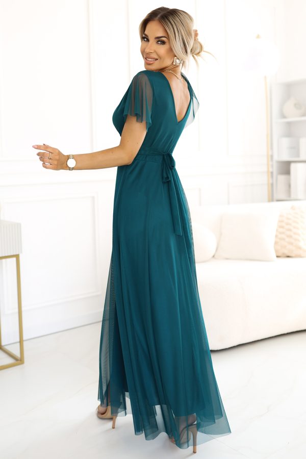 green Long dress model 212256 Numoco