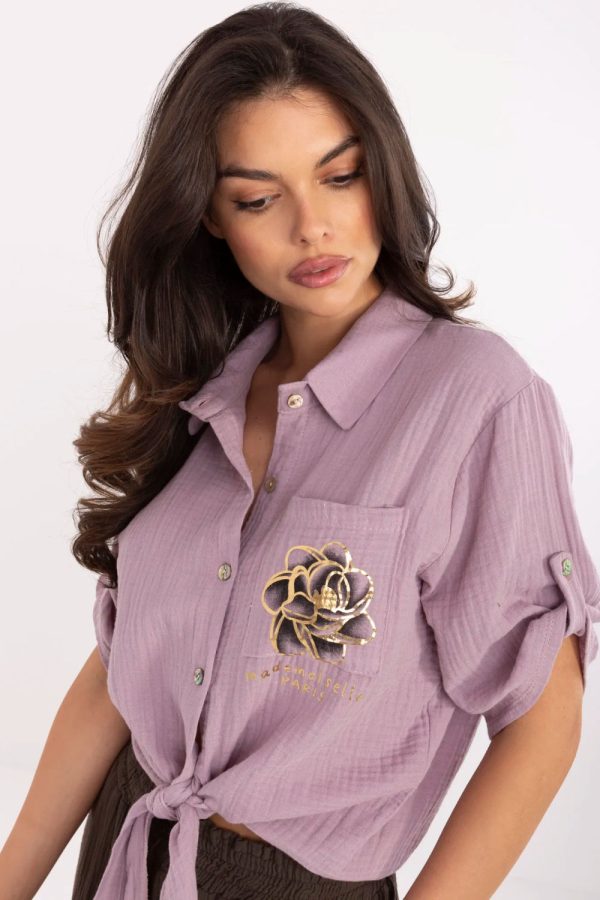 violet Shirt model 213425 Italy Moda