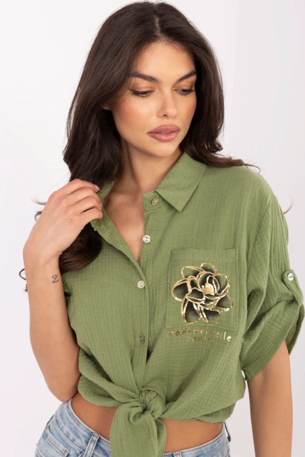 green Shirt model 213431 Italy Moda