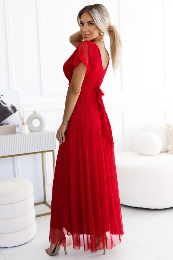 red Long dress model 213650 Numoco