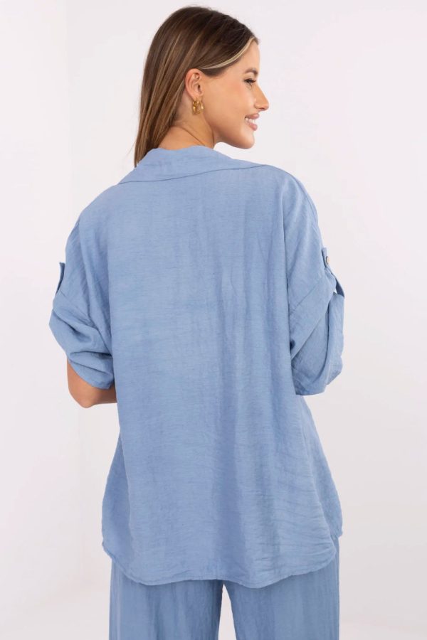 blue Shirt model 214054 Italy Moda