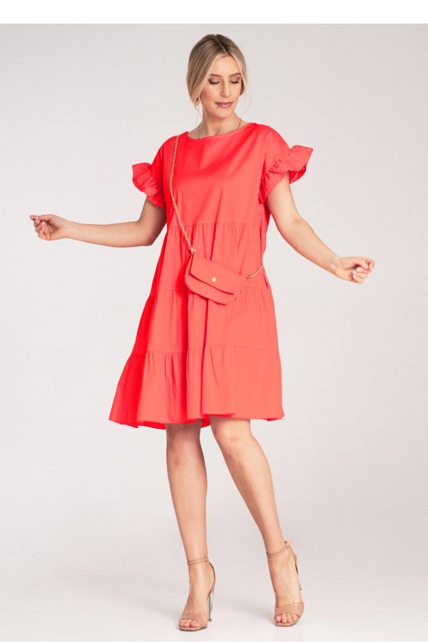 red Daydress model 214788 Figl