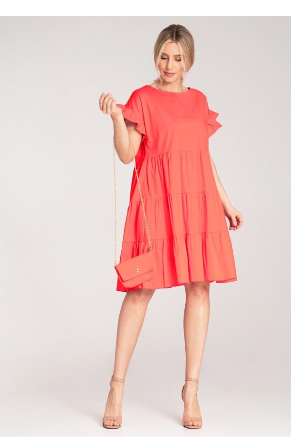 red Daydress model 214788 Figl