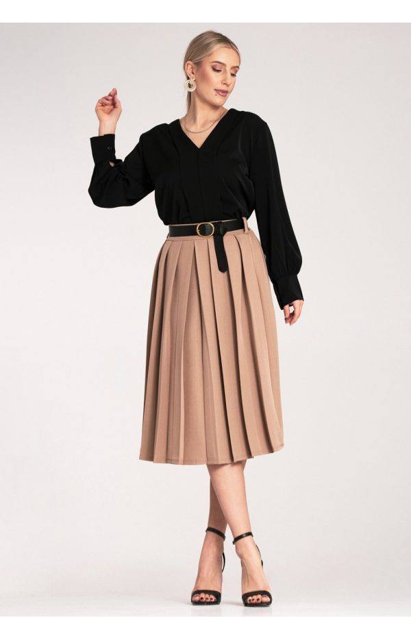 beige Skirt model 214831 Figl