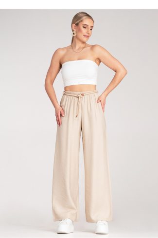 beige Women trousers model 214854 Figl