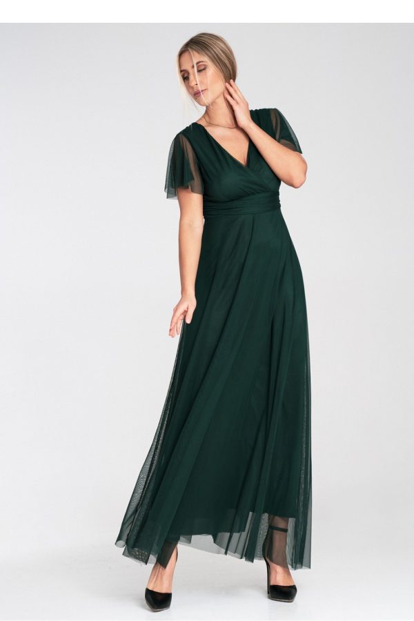 green Long dress model 214882 Figl