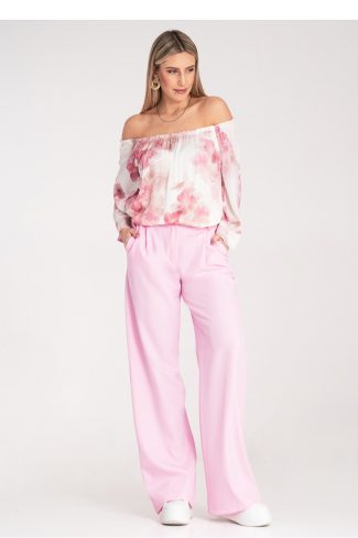 pink Women trousers model 214934 Figl