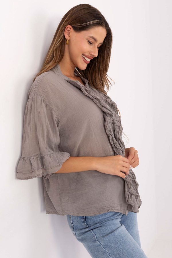 beige Shirt model 215813 Italy Moda