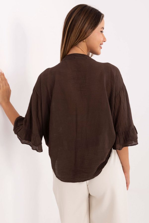 brown Shirt model 215814 Italy Moda