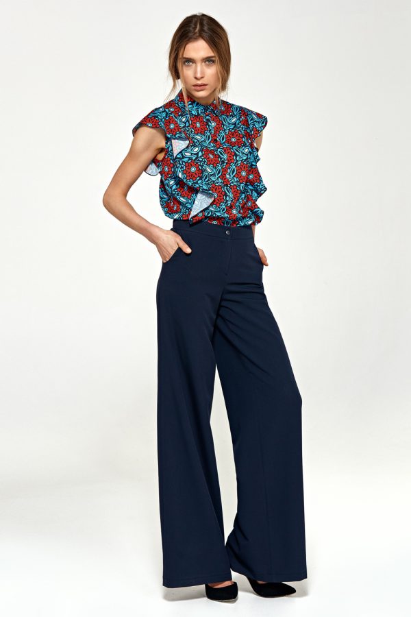 navy blue Trousers model 216907 Nife