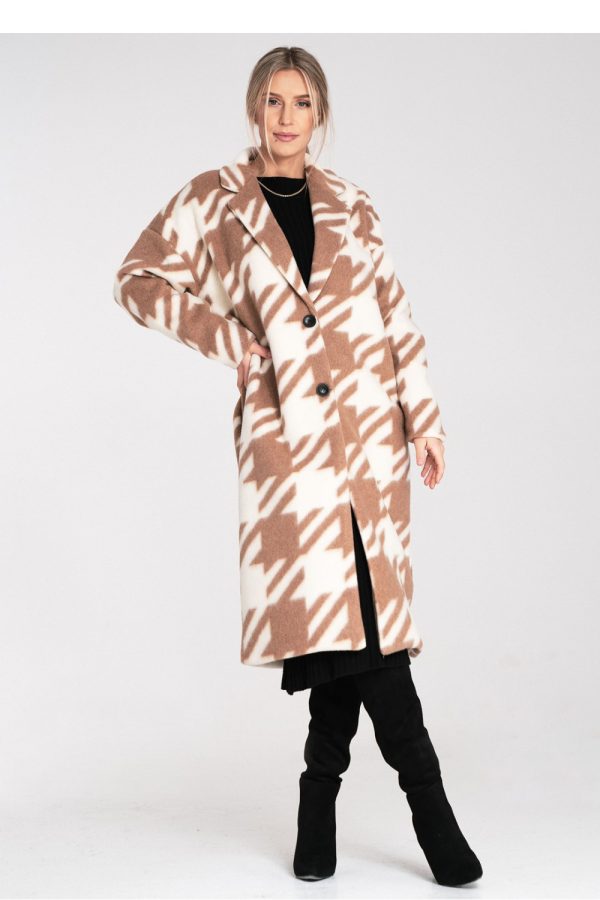 beige Coat model 217102 Figl