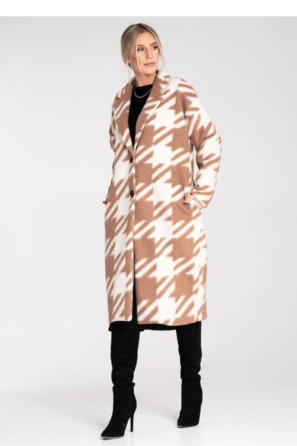 beige Coat model 217102 Figl