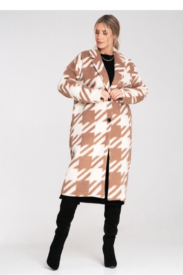 beige Coat model 217102 Figl
