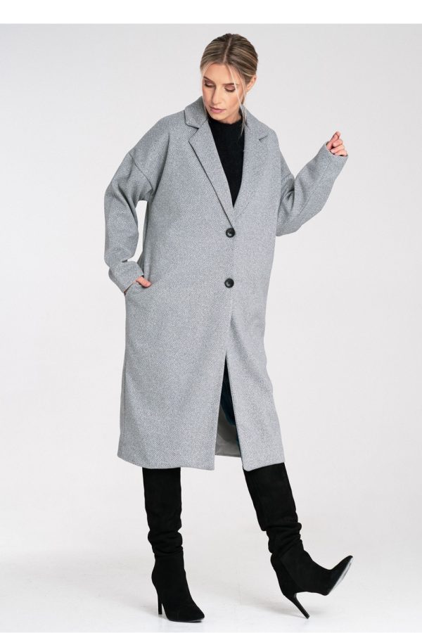 grey Coat model 217104 Figl