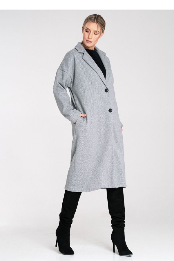 grey Coat model 217104 Figl