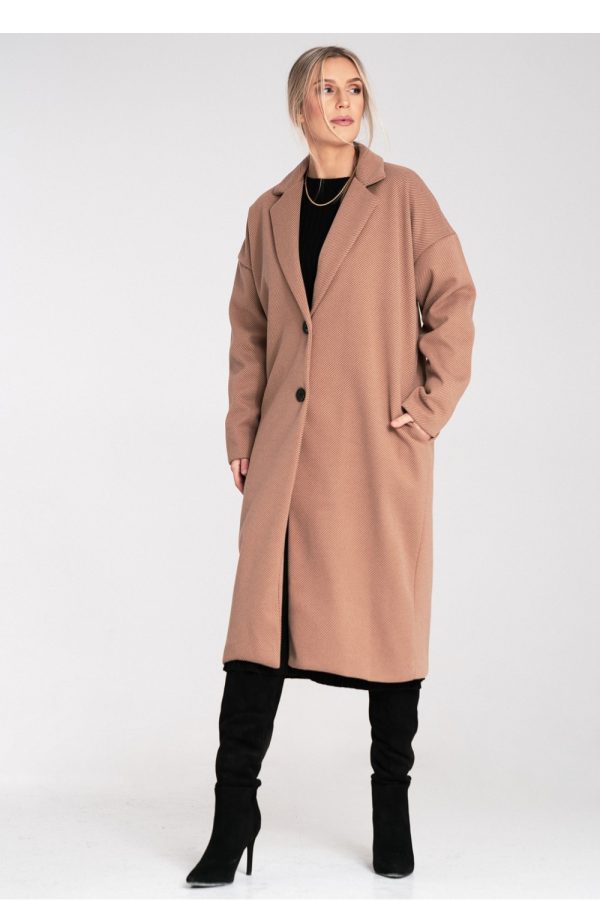 beige Coat model 217106 Figl