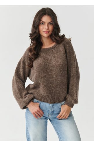 brown Jumper model 217388 Makadamia