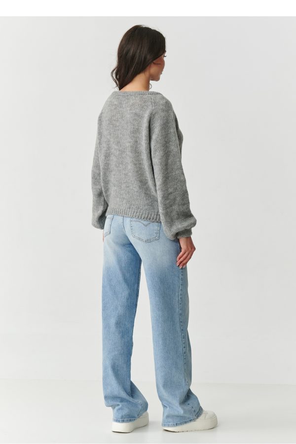 grey Jumper model 217391 Makadamia