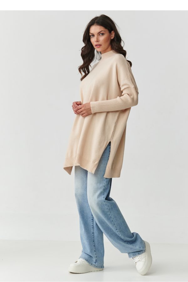 beige Jumper model 217401 Makadamia
