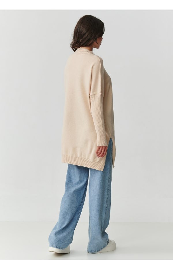 beige Jumper model 217401 Makadamia
