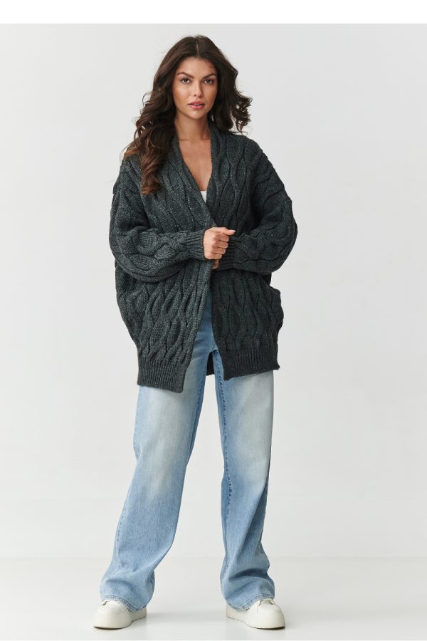 grey Cardigan model 217406 Makadamia