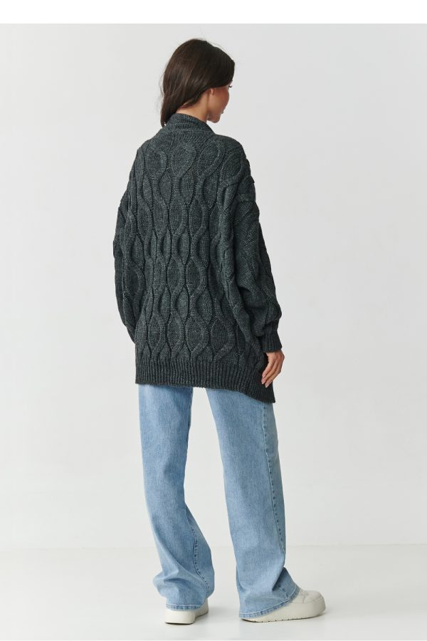 grey Cardigan model 217406 Makadamia