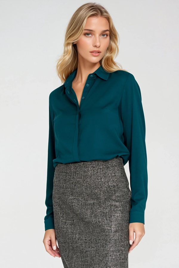 green Long sleeve shirt model 217577 Nife