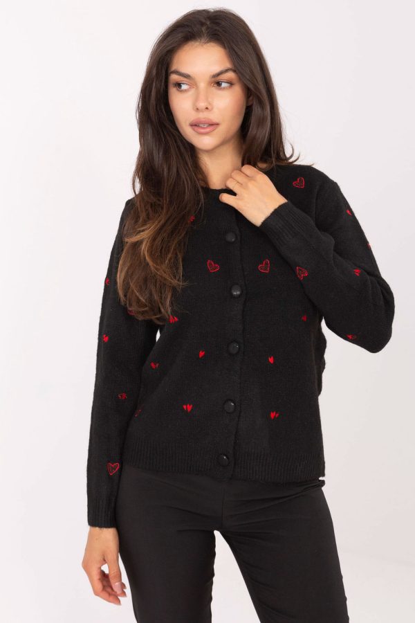 black Cardigan model 217625 Factory Price