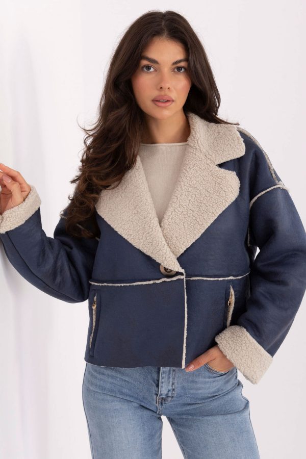navy blue Jacket model 217633 Factory Price