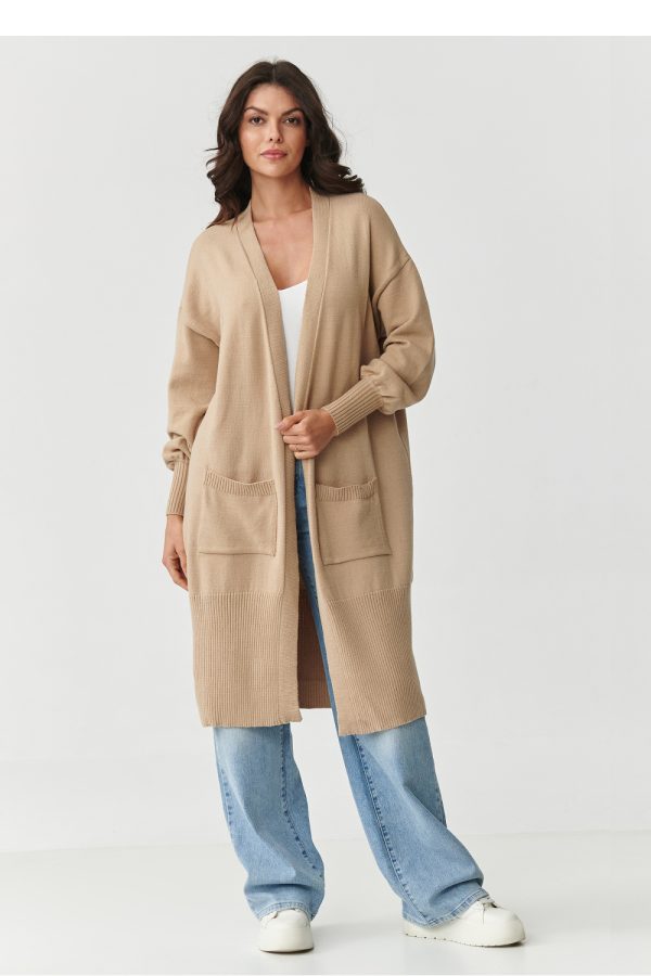 beige Cardigan model 218105 Makadamia