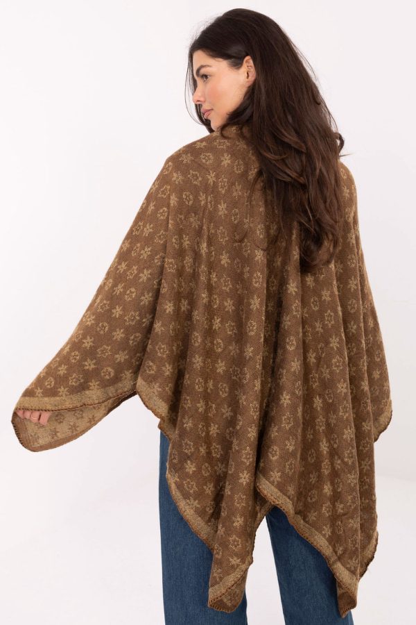 brown Poncho model 218603 Factory Price