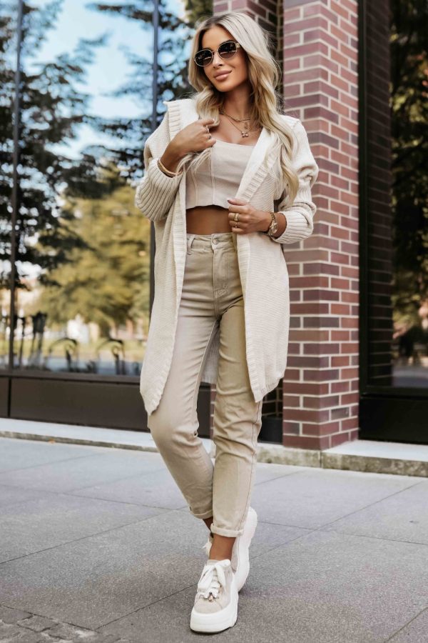 beige Cardigan model 218792 Numoco
