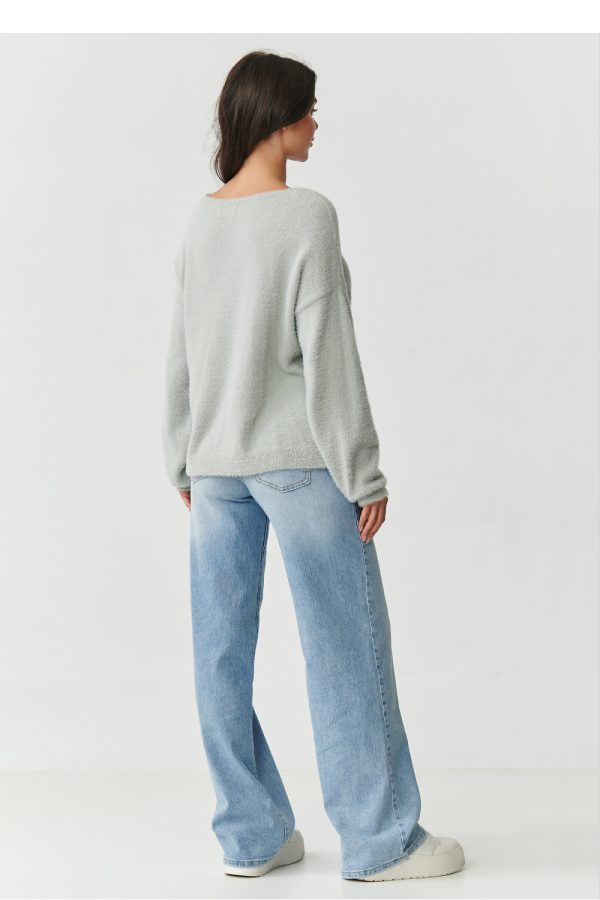 grey Jumper model 218806 Makadamia
