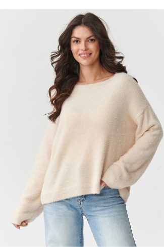 beige Jumper model 218807 Makadamia