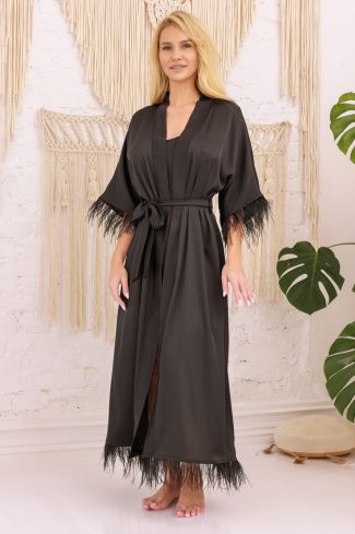 Long bathrobe model 218886 Kalimo