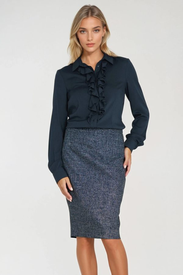 navy blue Skirt model 218894 Nife