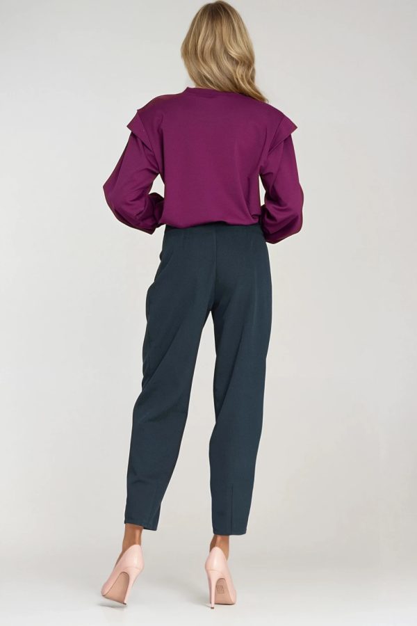 navy blue Women trousers model 218896 Nife