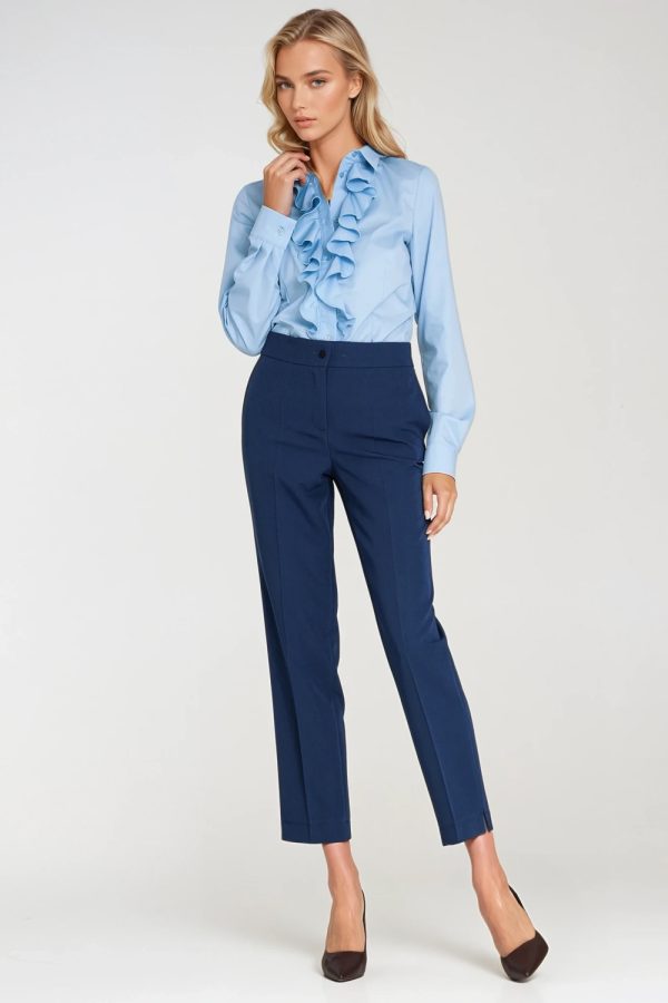 navy blue Women trousers model 218897 Nife