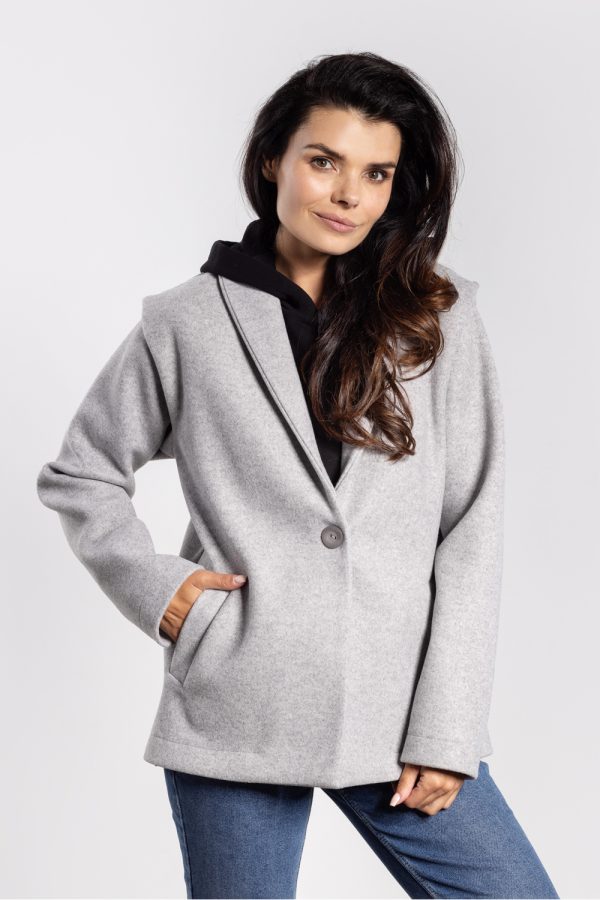 grey Jacket model 218959 awama