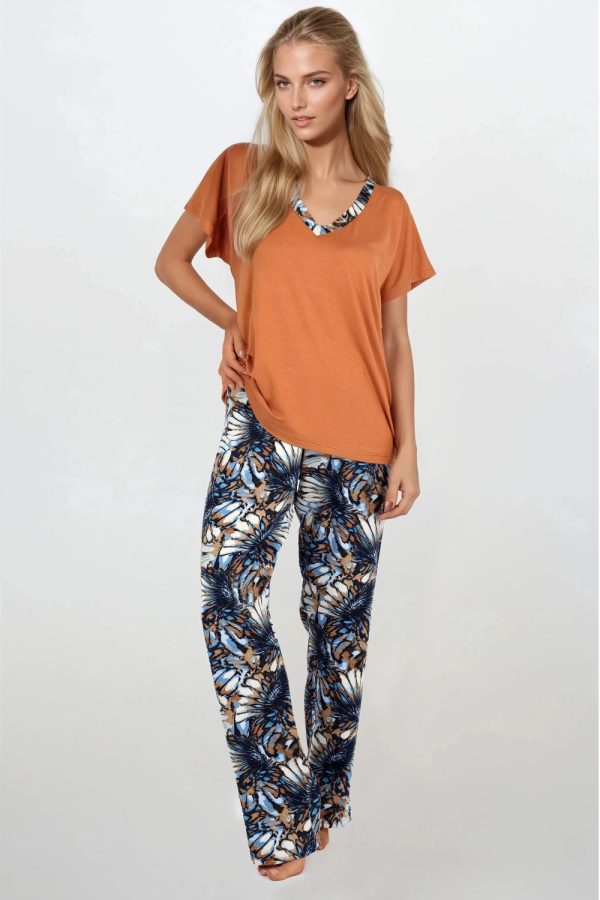 brown Pyjama model 219334 Momenti Per Me